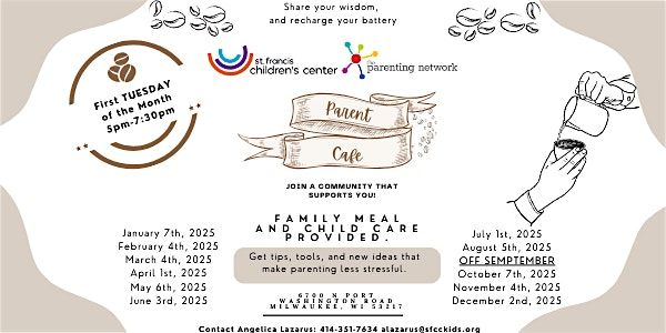 Parent Cafe: Hosted by The Parent Network | Event in Milwaukee | AllEvents