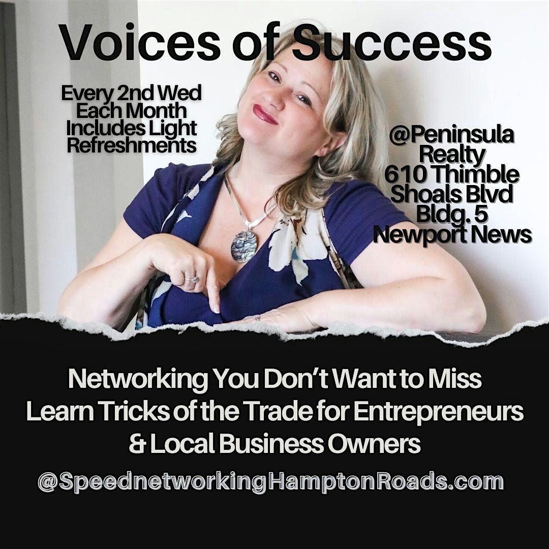 Voices of Success - Speednetworking Hampton Roads, 11 June | Event in Newport News | AllEvents
