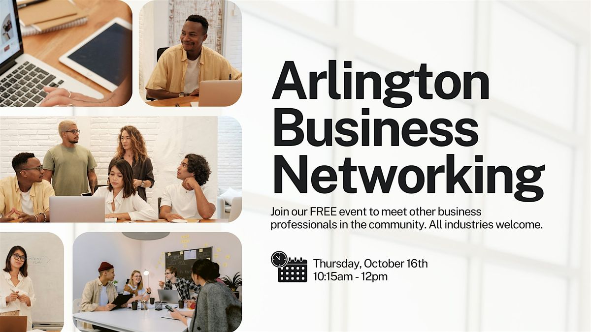Arlington Business Networking Event - All Industries Welcome, 16 October | Event in Arlington | AllEvents