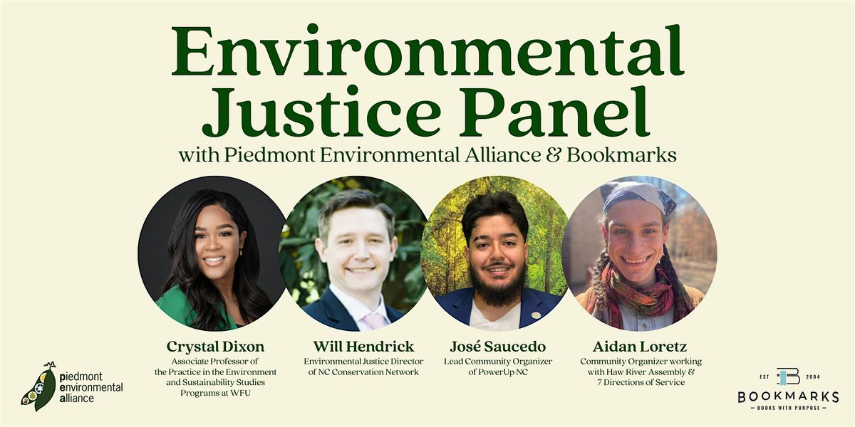 Environmental Justice Panel with PEA & Bookmarks, 20 August | Event in Winston-Salem | AllEvents