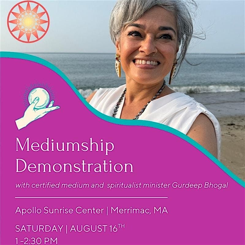 Mediumship Demonstration with Certified Psychic Medium Gurdeep Bhogal, 16 August | Event in Merrimac | AllEvents