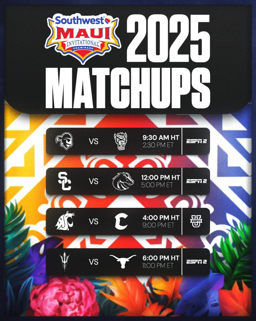 2025 Maui Invitational - Game 12 at Lahaina Civic Center, 26 November | Event in Lahaina | AllEvents