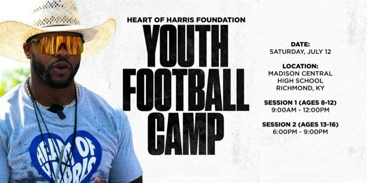 2025 Heart of Harris Foundation Youth Football Camp, 12 July | Event in Richmond | AllEvents