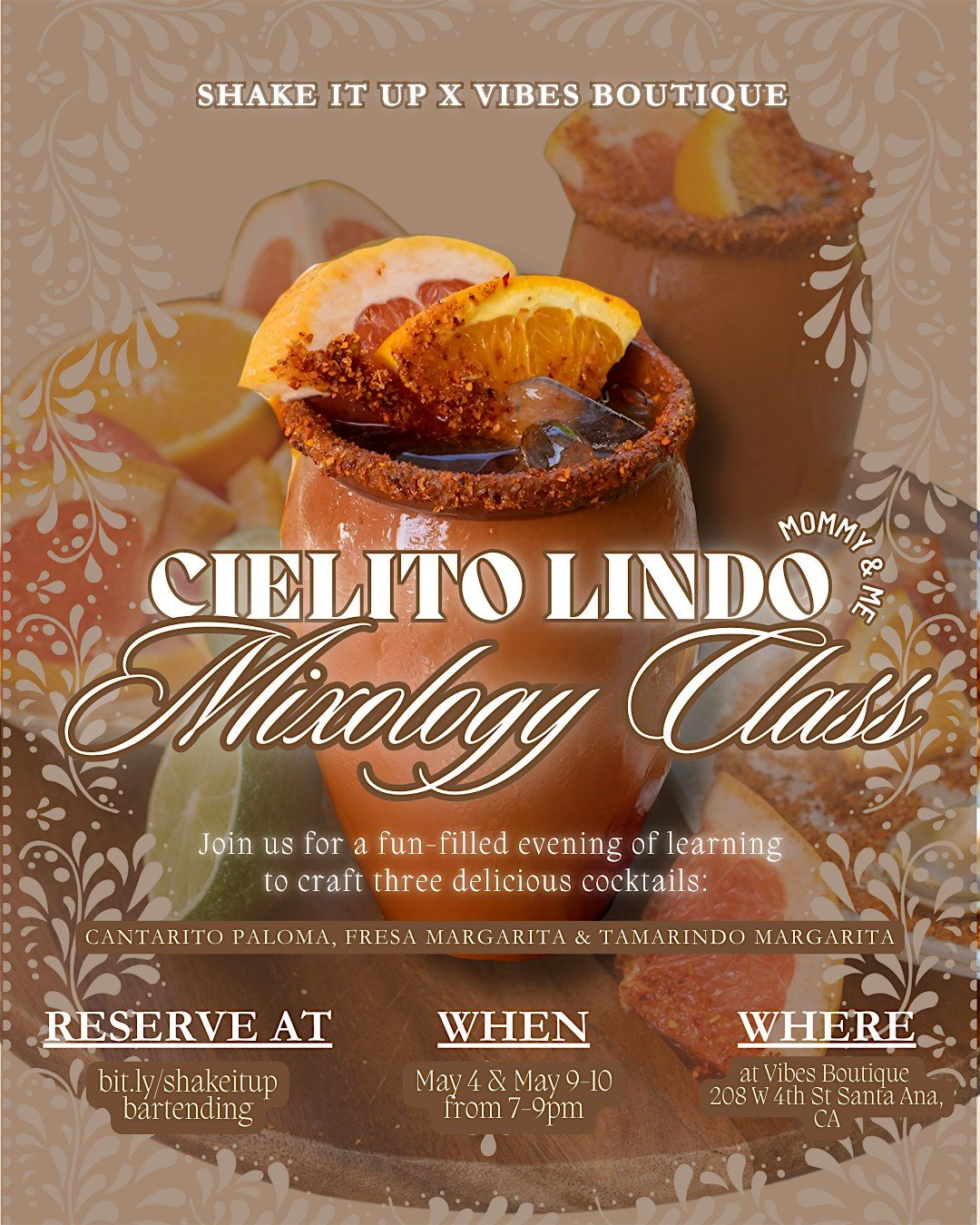 Cielito Lindo Mixology Class (5/9 Friday Class) | Event in Santa Ana | AllEvents