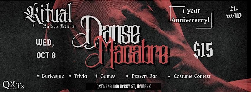 Ritual Burlesque’s 1-Year Anniversary celebration: Danse Macabre! | Event in Newark | AllEvents