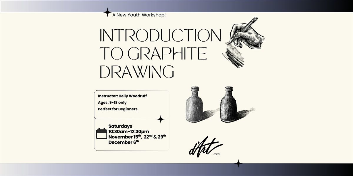 Introduction to Graphite Drawing for Youths, 15 November | Event in Norfolk | AllEvents