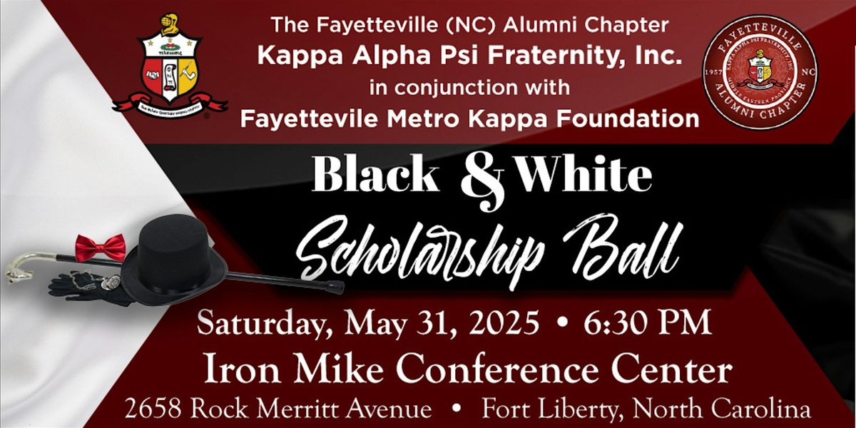 2025  Black & White Scholarship Ball, 31 May | Event in Fort Liberty | AllEvents