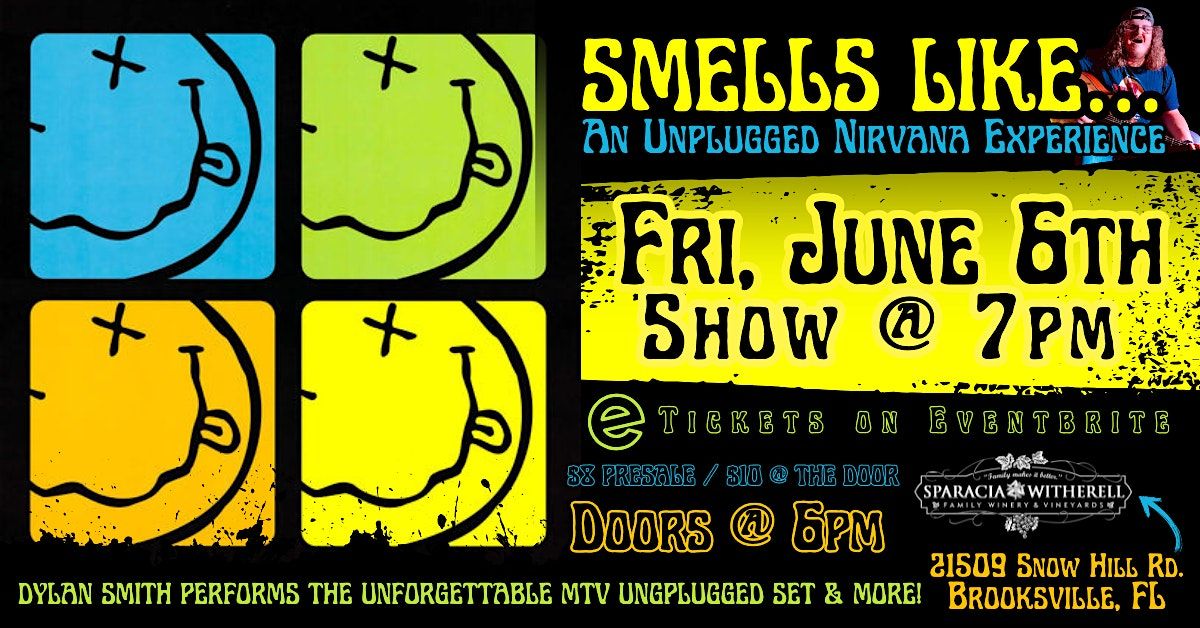 Unplugged Nirvana Experience @ Sparacia Witherell Winery, 6 June | Event in Brooksville | AllEvents