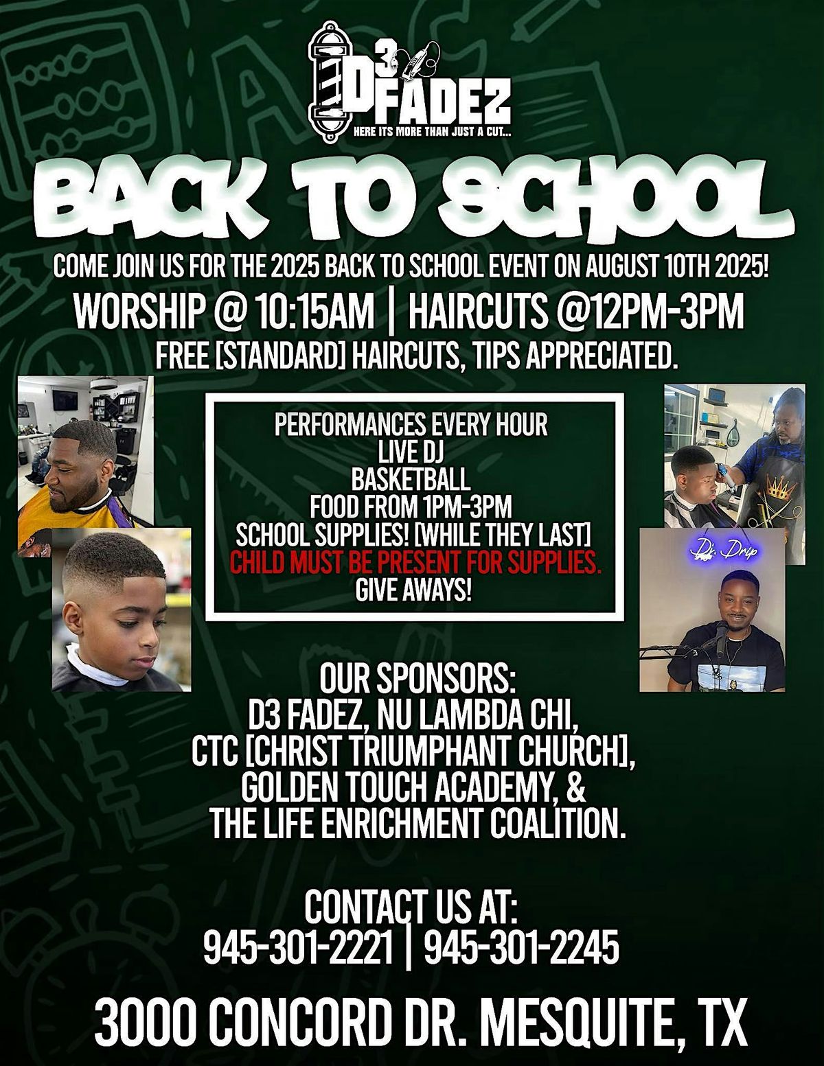Back to School Bash - Worship - Free Haircuts - Music - Food, 10 August | Event in Mesquite | AllEvents