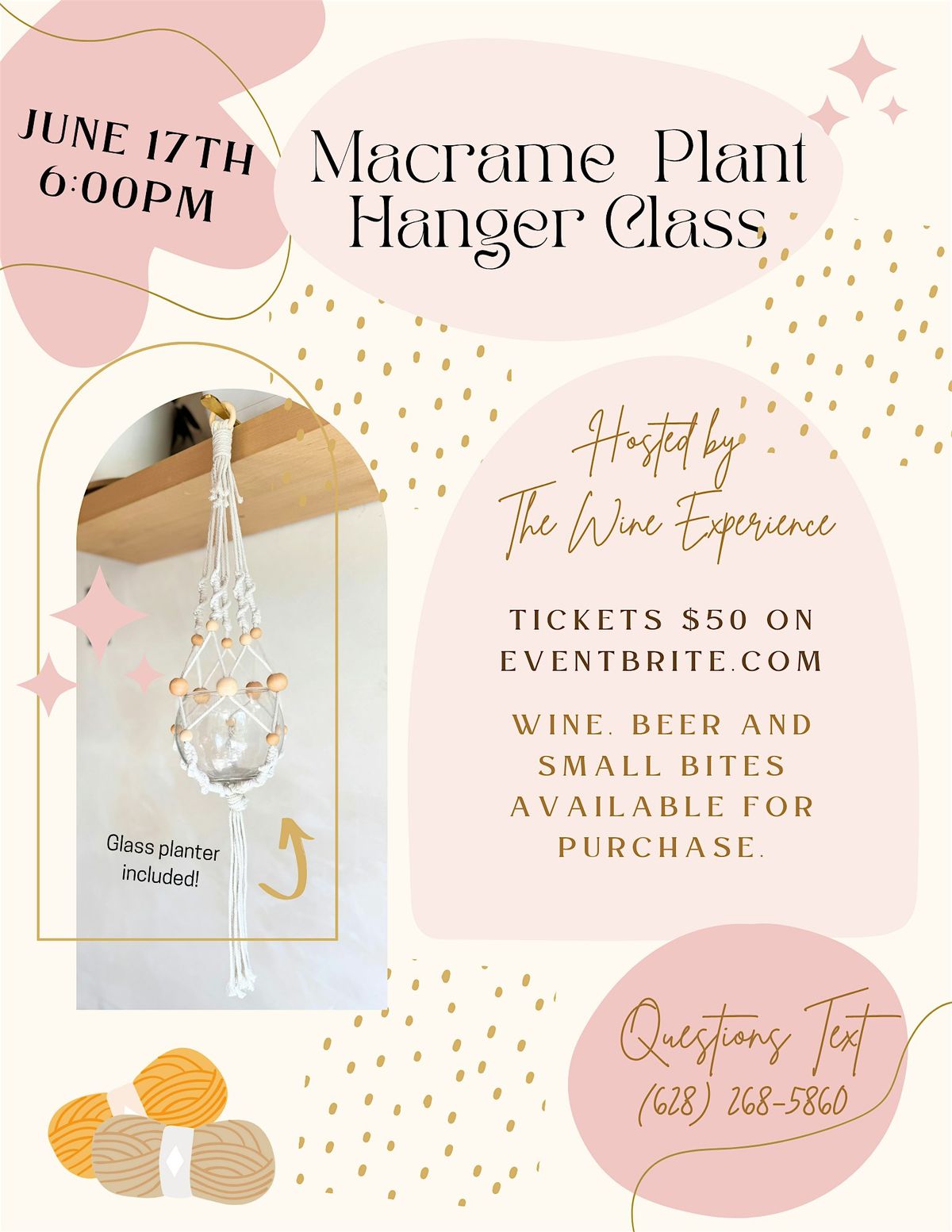 Macrame Plant Hanger, 17 June | Event in Monterey | AllEvents