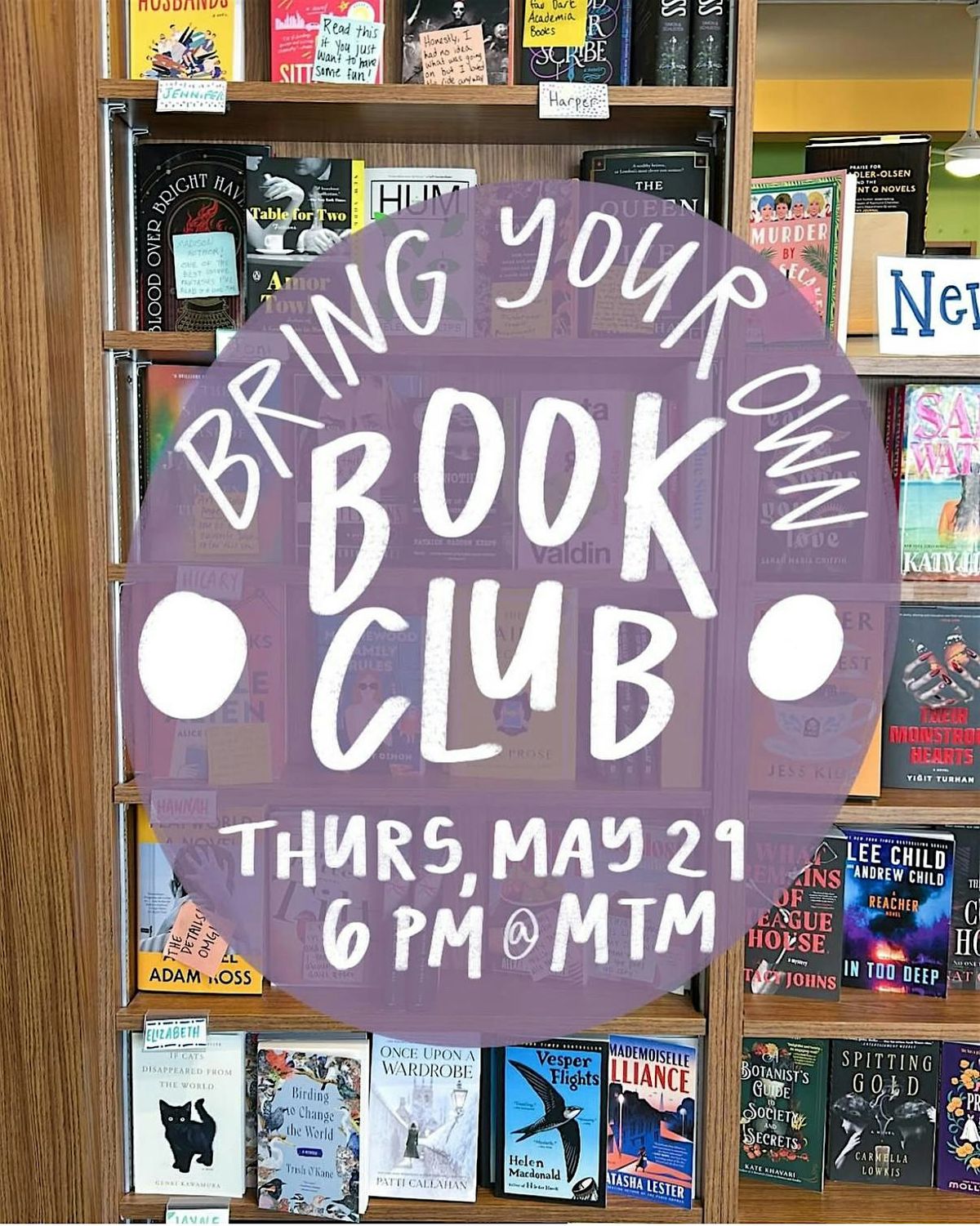 Bring Your Own Book Club, 29 May | Event in Madison | AllEvents