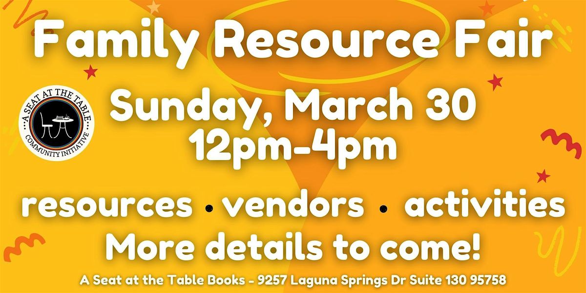 Family Resource Fair, 24 May | Event in Elk Grove | AllEvents