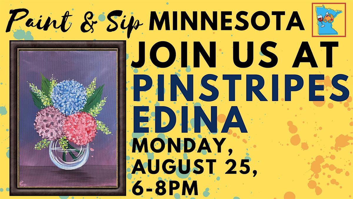 August 25 Paint & Sip at Pinstripes, 25 August | Event in Edina | AllEvents