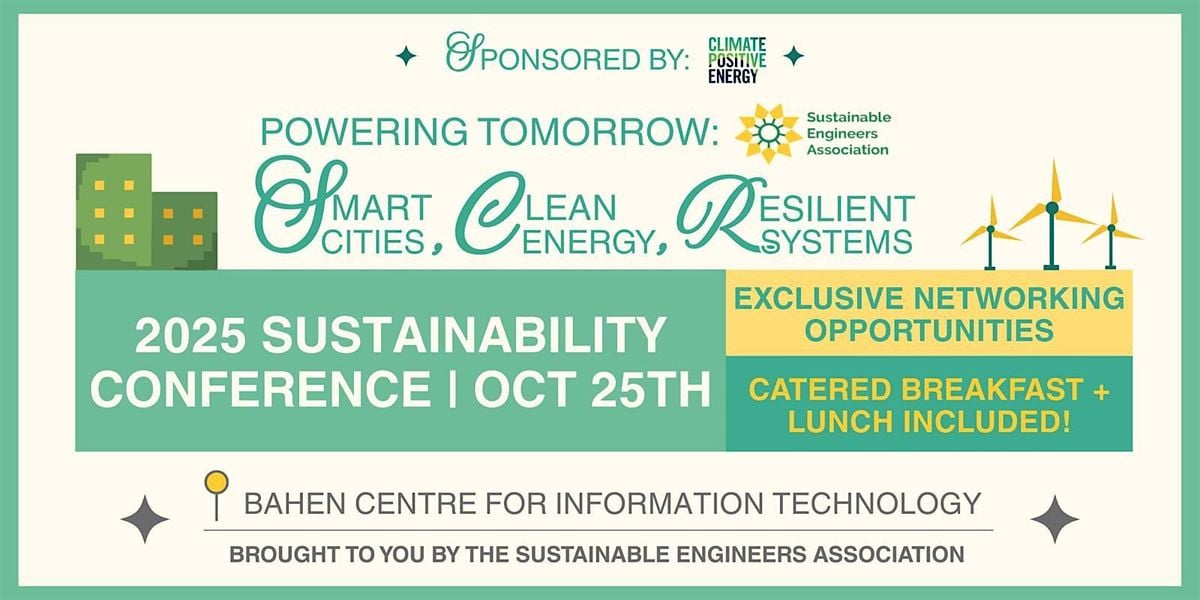 Powering Tomorrow: Smart Cities, Clean Energy, and Resilient Systems, 25 October | Event in Toronto | AllEvents