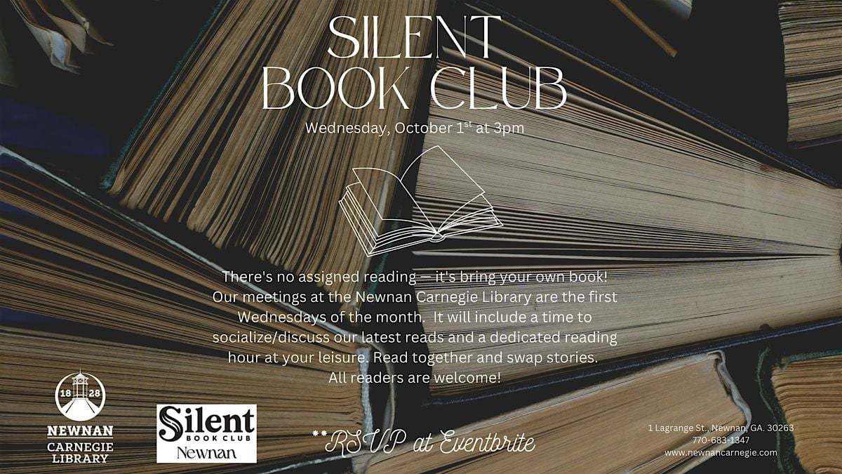 Silent Book Club, 1 October | Event in Newnan | AllEvents