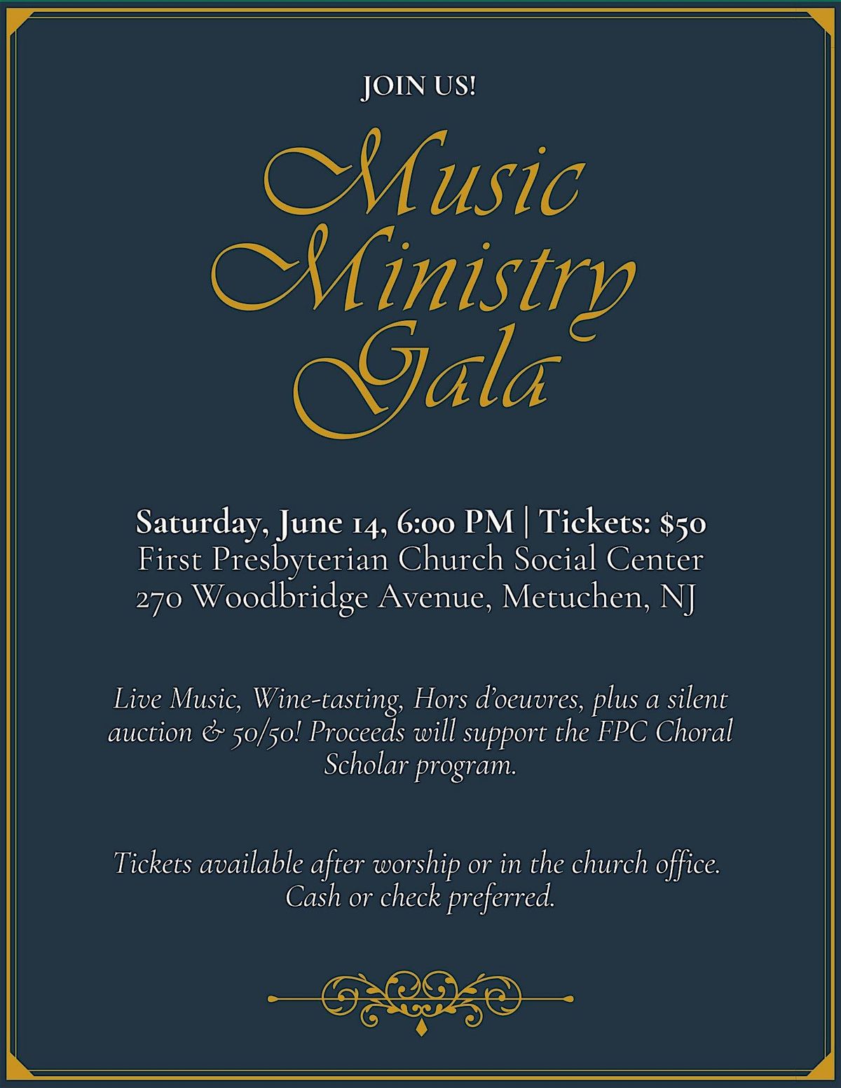 Music Ministry Gala, 14 June | Event in Metuchen | AllEvents