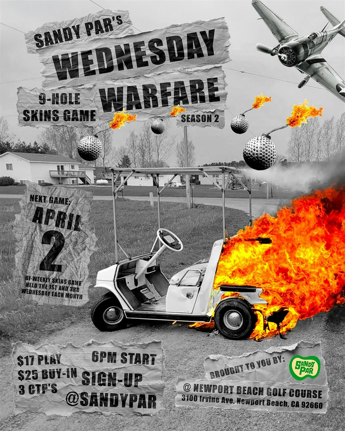Sandy Par presents Wednesday Warfare II 9-Hole Skins Game May 21st @6PM | Event in Newport Beach | AllEvents