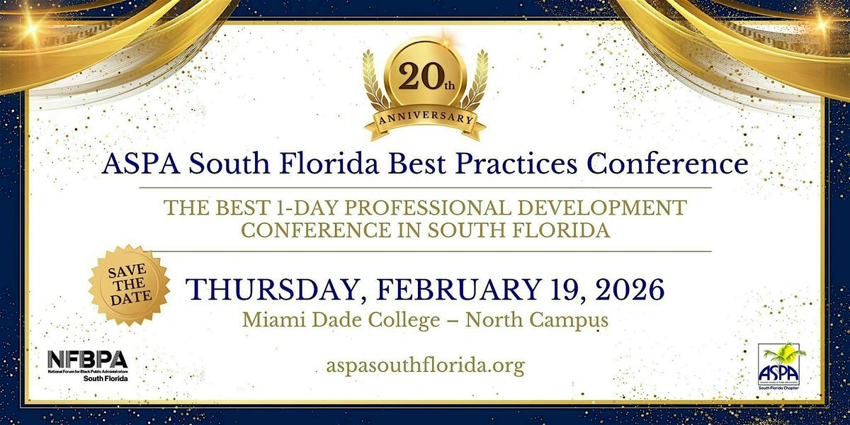 ASPA South Florida 20th Annual Best Practices Conference, 19 February | Event in Miami | AllEvents