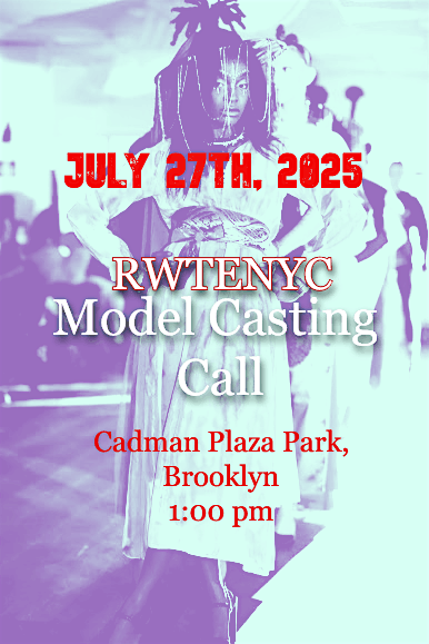 PRE-FASHION WEEK MODEL CASTING CALL, 3 August | Event in Brooklyn | AllEvents