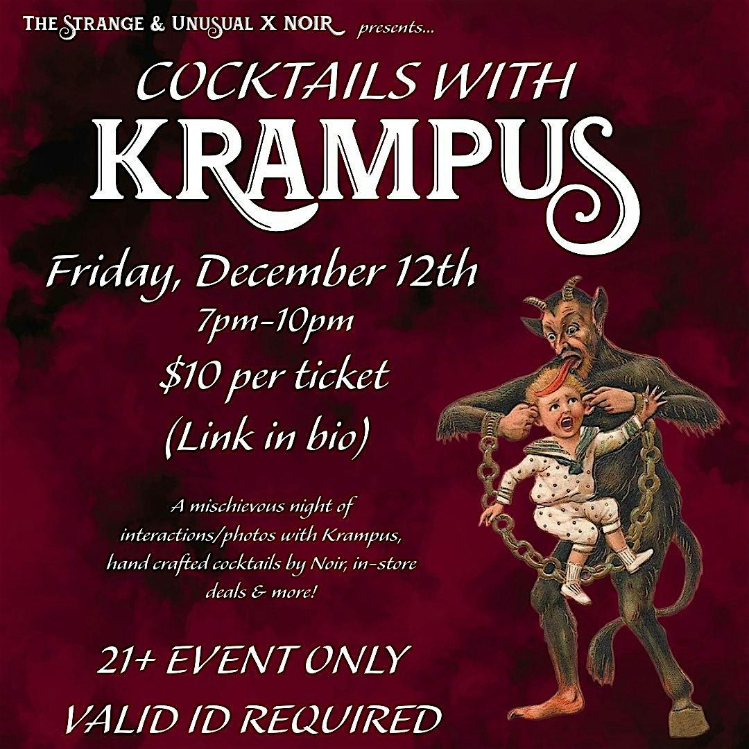 Cocktails with Krampus at The Strange and Unusual, 12 December | Event in Kingston | AllEvents