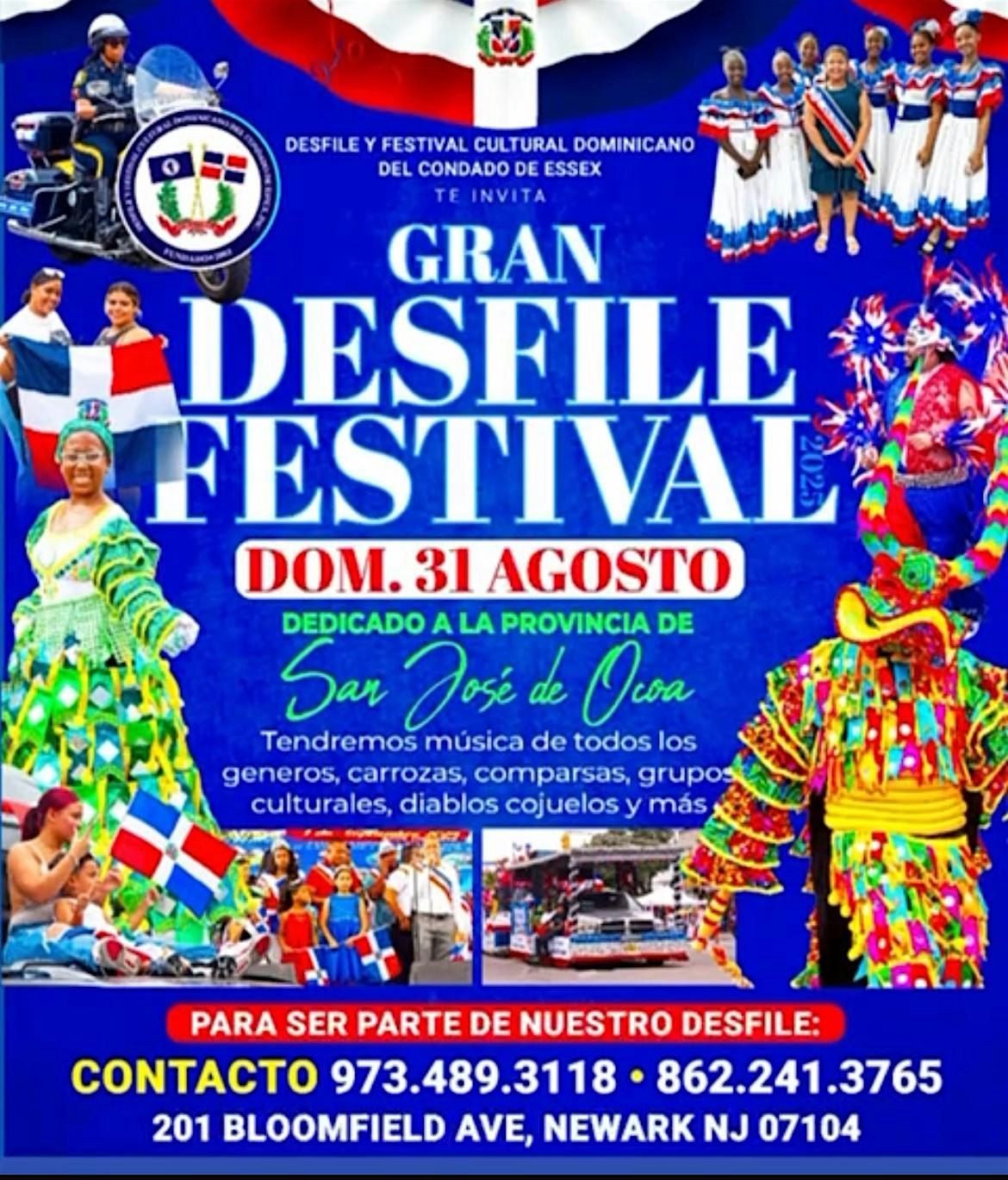 DOMINICAN CULTURAL PARADE AND FESTIVAL OF ESSEX COUNTY 2025, 31 August | Event in Newark | AllEvents