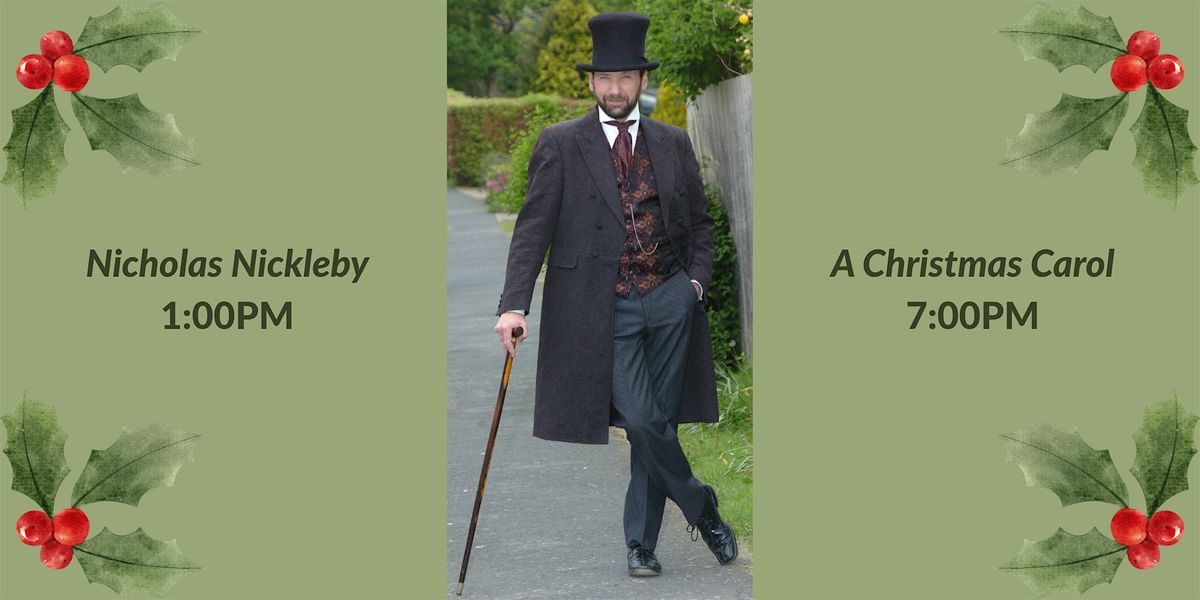 "A Christmas Carol" with Gerald Charles Dickens, 15 September | Event in Burlington | AllEvents