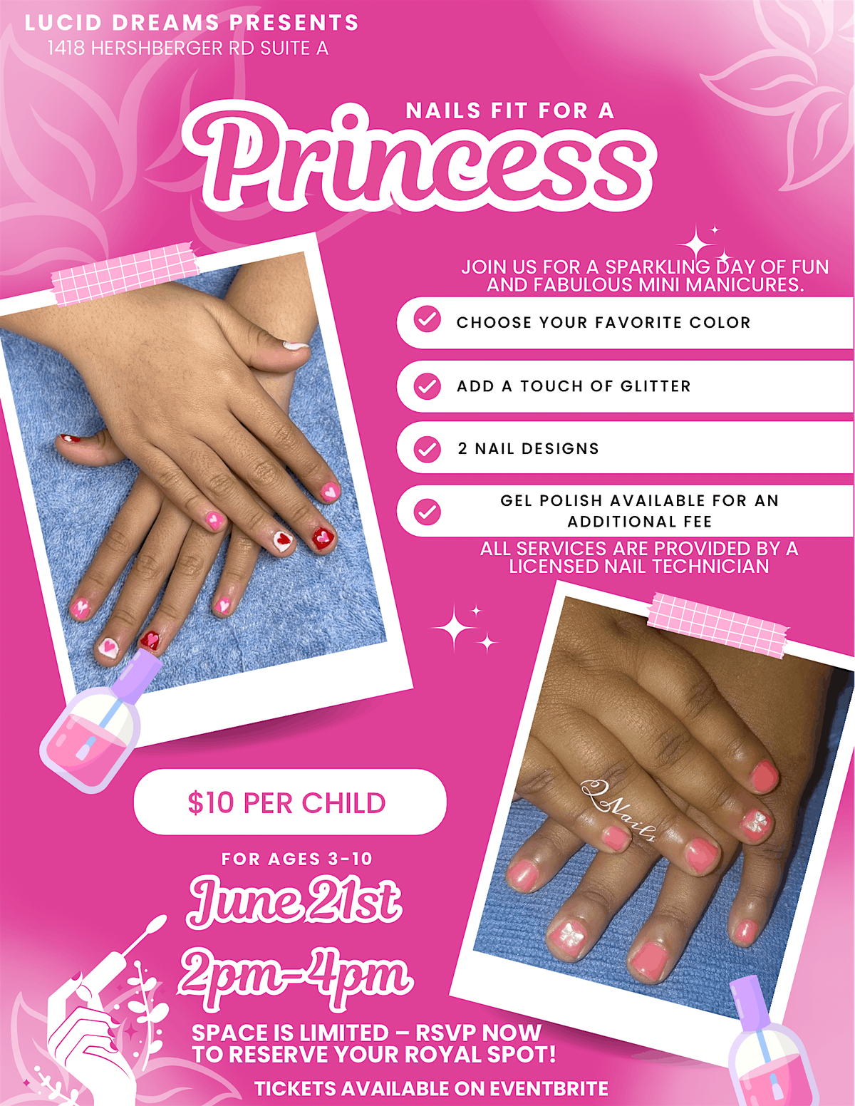 Nails fit for a Princess, 21 June | Event in Roanoke | AllEvents