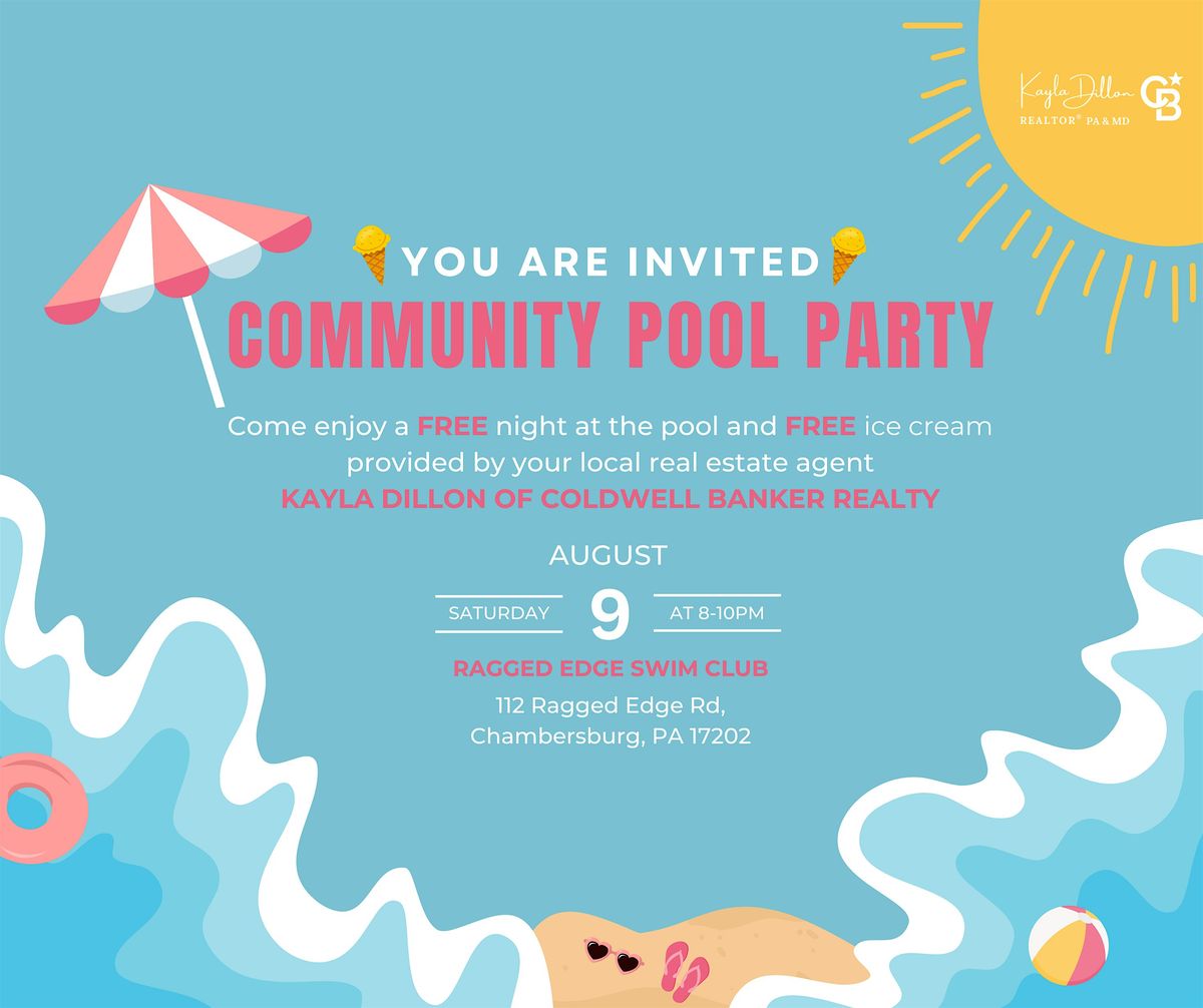 Free Community Pool Party, 9 August | Event in Chambersburg | AllEvents
