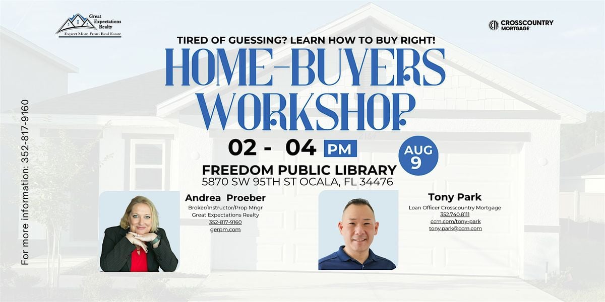 Ocala Home Buyers Workshop, 9 August | Event in Ocala | AllEvents