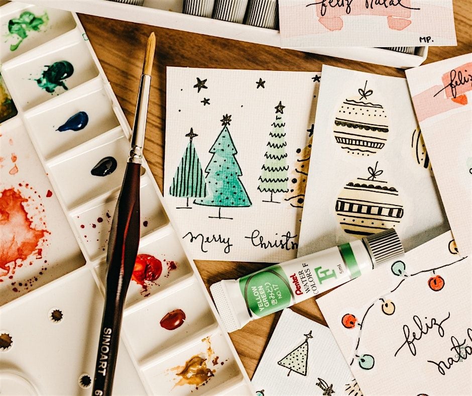 Tiny Hands, Big Creations: Christmas Card Making Workshop, 21 November | Event in Edinburgh | AllEvents