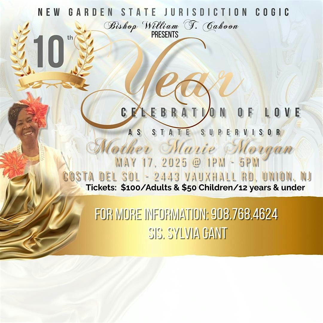Mother Marie Morgan 10th Year Celebration of Love | Event in Union | AllEvents