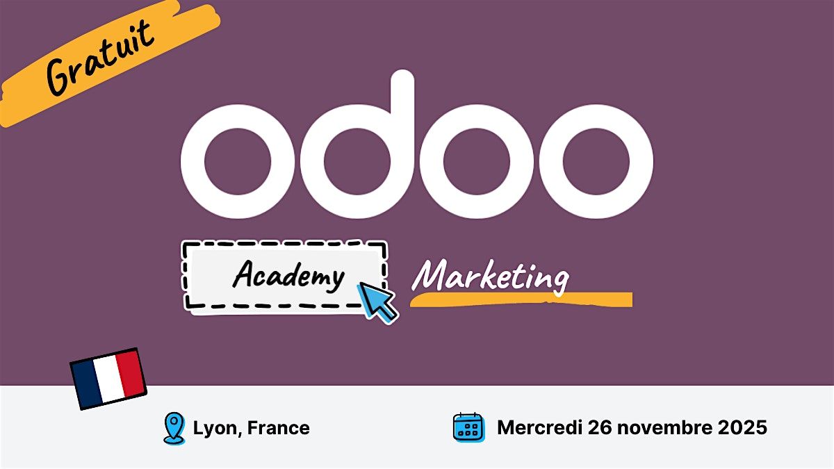 Odoo Academy Marketing - Lyon, 26 November | Event in Lyon | AllEvents