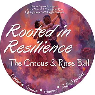 Rooted in Resilience: The Crocus & Rose Ball logo
