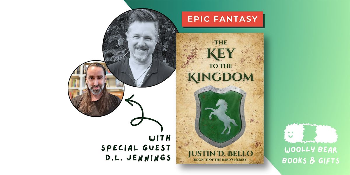 AUTHOR EVENT: Justin D. Bello (Epic Fantasy), 24 October | Event in Carnegie | AllEvents