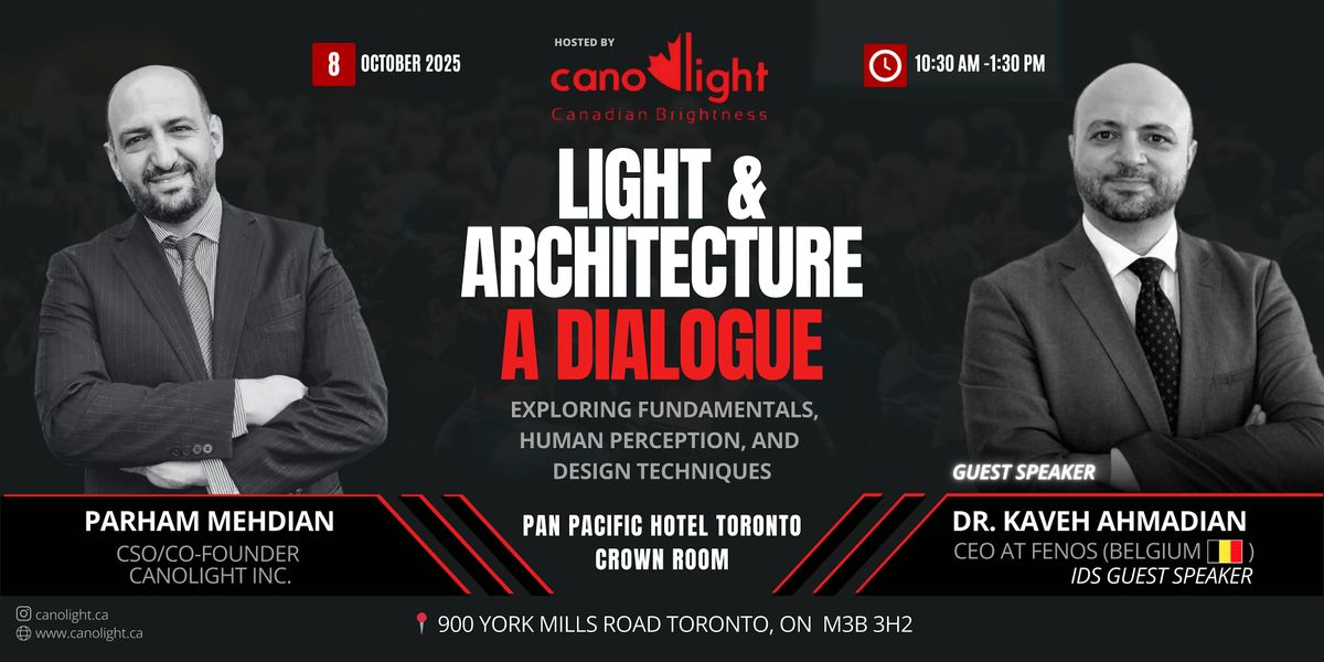 Light And Architecture: A Dialogue, 8 October | Event in Toronto | AllEvents