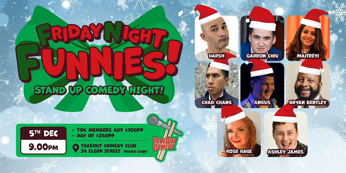 This week at TakeOut Comedy - Friday Night Funnies!, 5 December | Event in Central | AllEvents