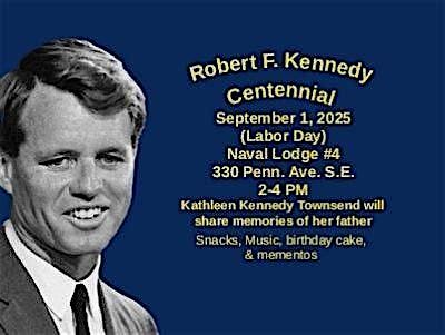 Robert F. Kennedy Centennial Celebration, 1 September | Event in Washington | AllEvents