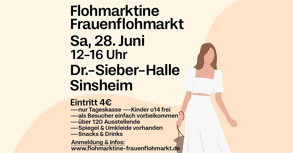 Flohmarktine Frauenflohmarkt / Mädchenflohmarkt! Sa, 28. Juni, Sinsheim, 28 June | Event in Sinsheim | AllEvents