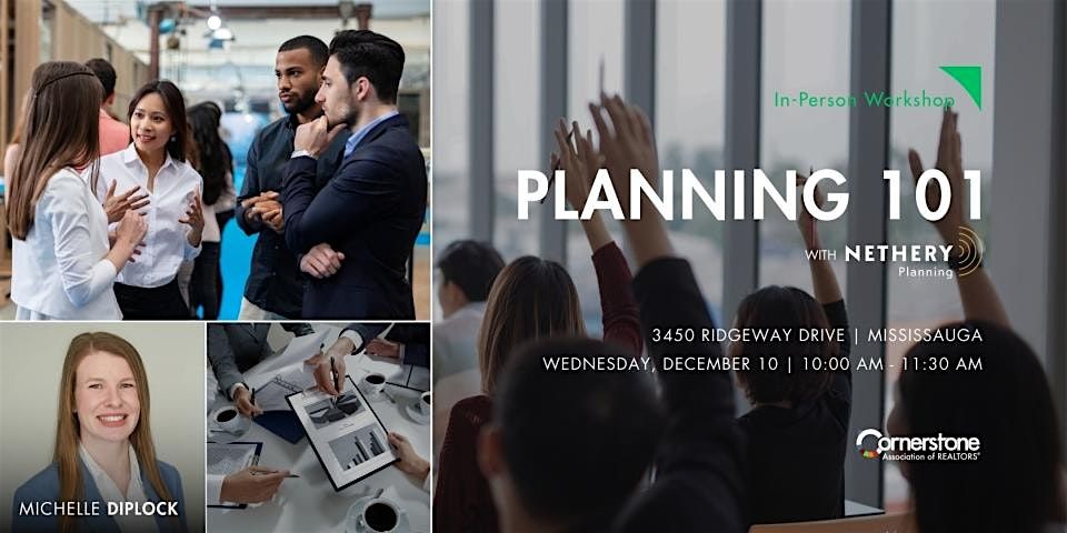 Planning 101 with Nethery Planning, 10 December | Event in Mississauga | AllEvents