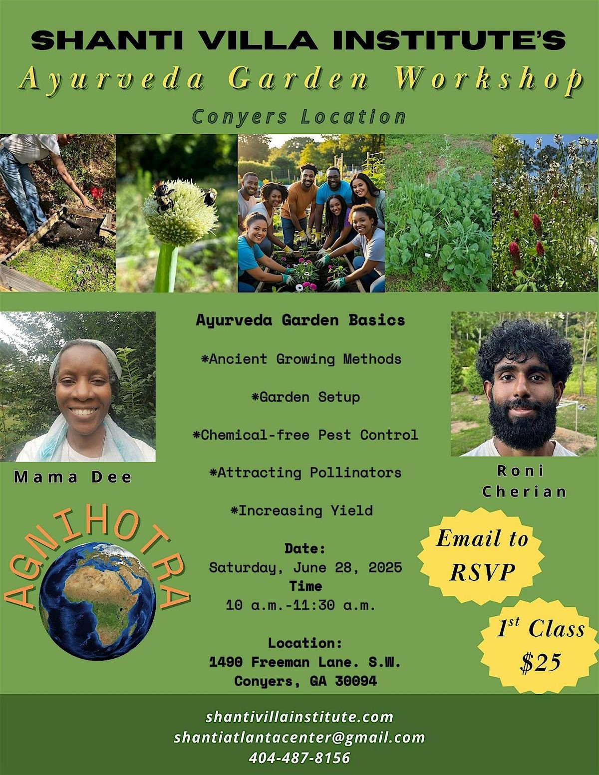 Ayurveda Garden Workshop, 28 June | Event in Conyers | AllEvents