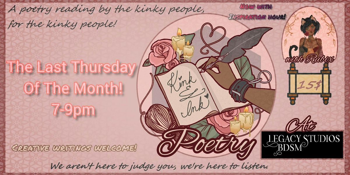 Kink & Ink Poetry Readings July, 31 July | Event in Los angeles | AllEvents