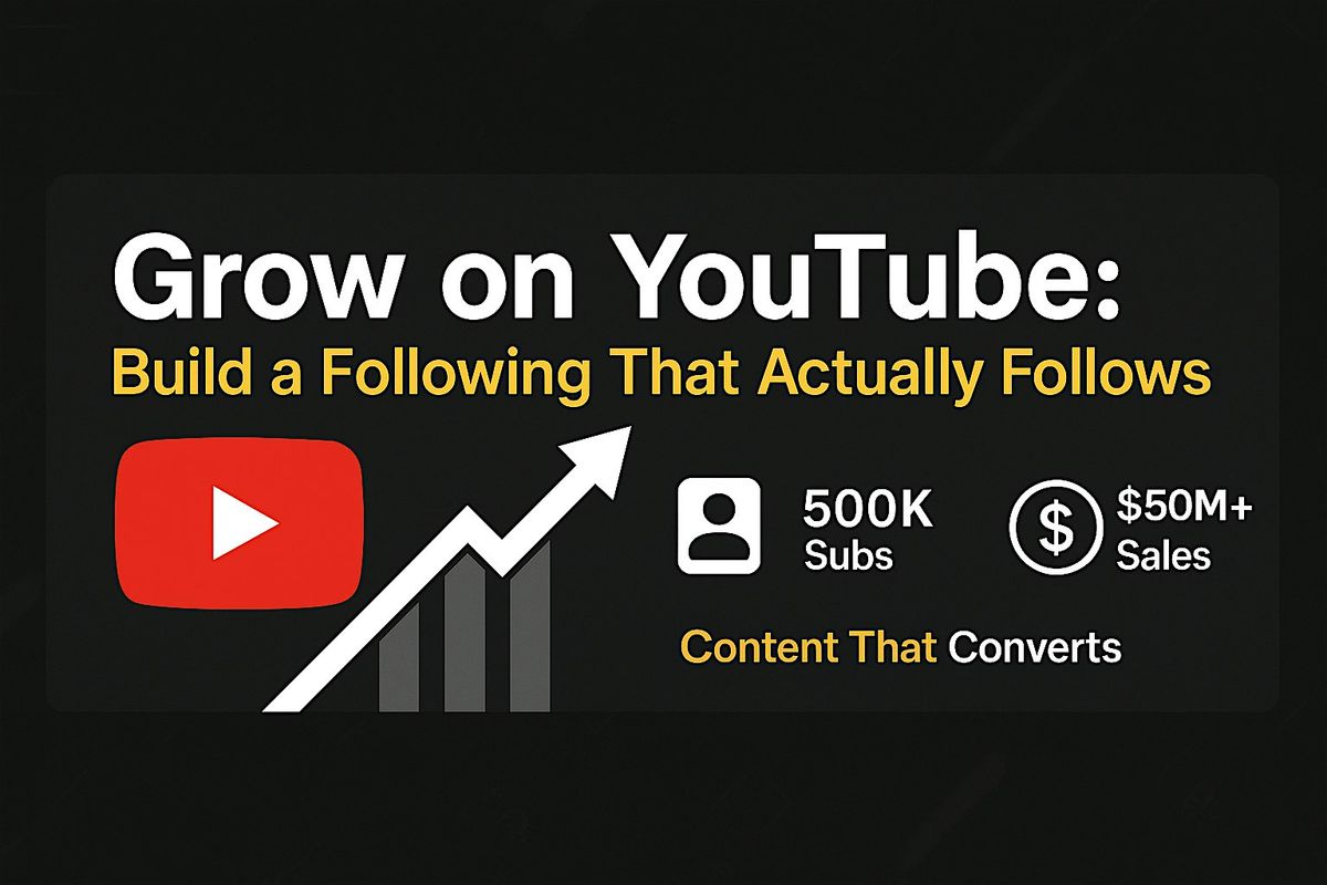 Grow on YouTube: Build a Following That Actually Follows, 15 October | Event in Denver | AllEvents