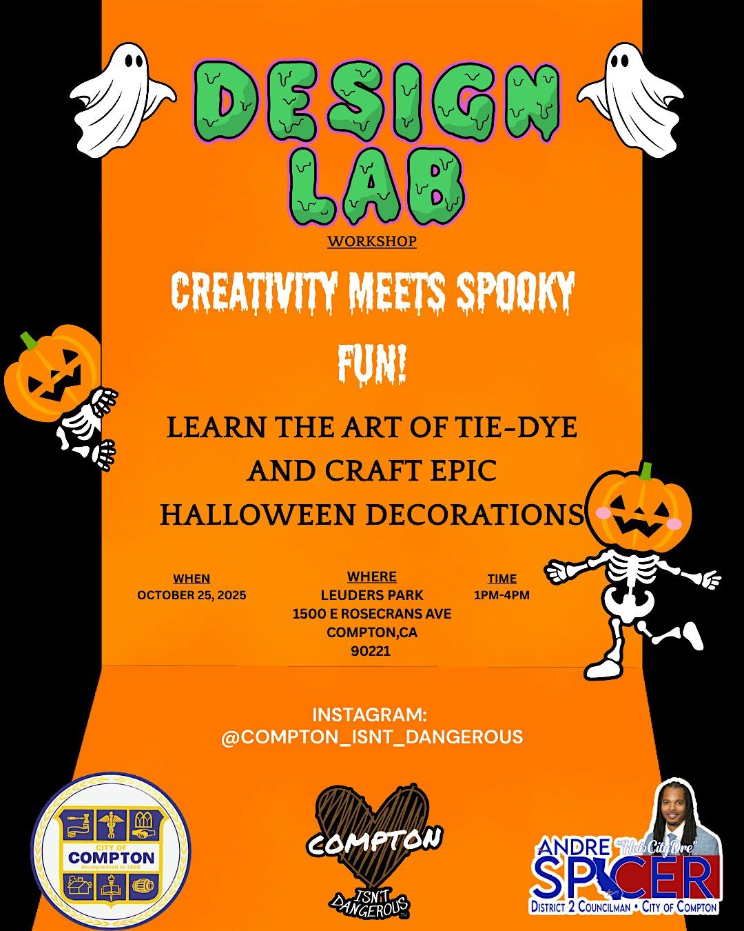 DESIGN LAB WORKSHOP:Creativity Meets Spooky Fun!, 25 October | Event in Compton | AllEvents