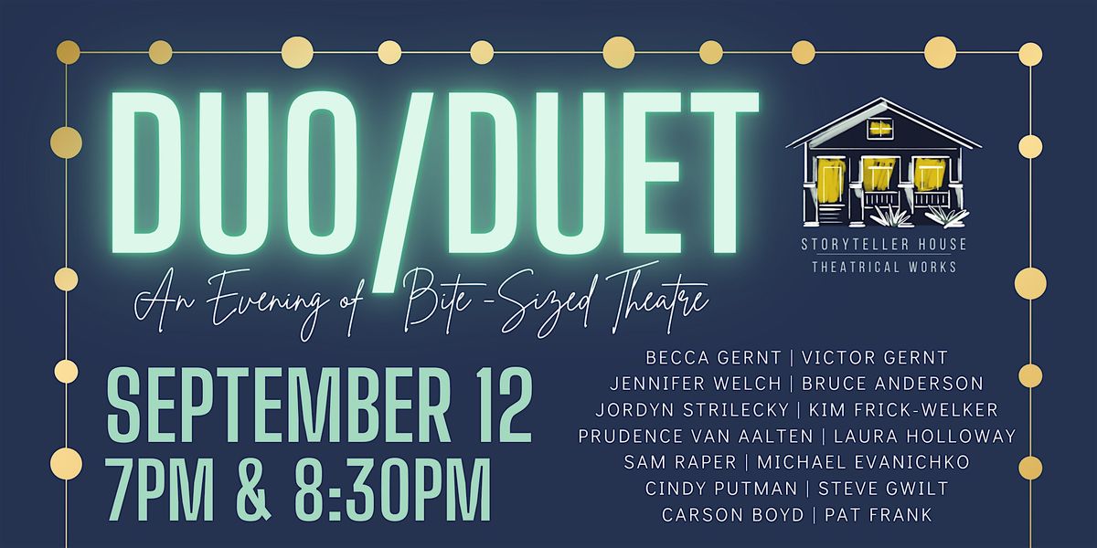 Duo/Duet: An Evening of Bite-Sized Theatre, 12 September | AllEvents