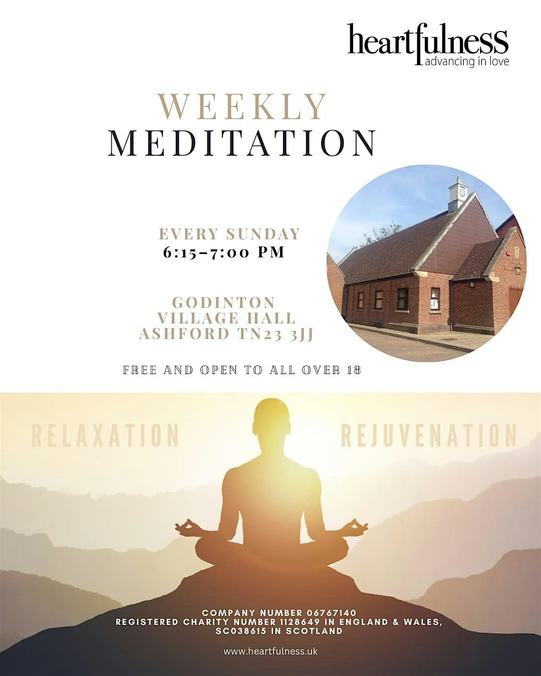Heartfulness Meditation Every Sunday – Free Guided Session | Event in Ashford | AllEvents