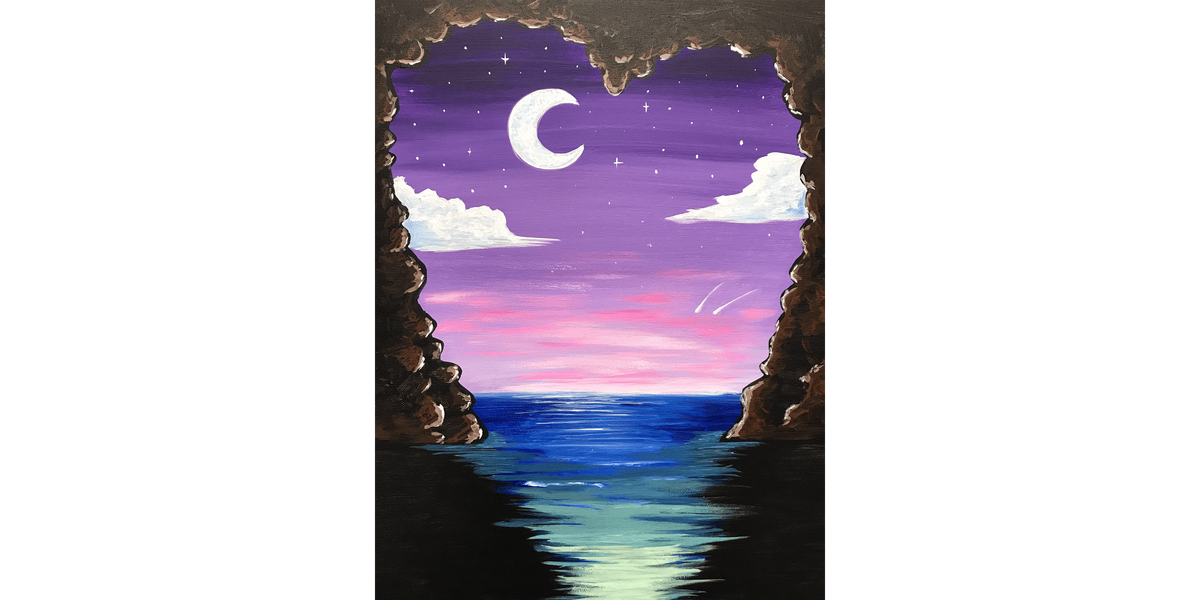 Paradise Cove at Midnight - Paint and Sip in Phoenix | Classpop!™, 10 August | Event in Gilbert | AllEvents