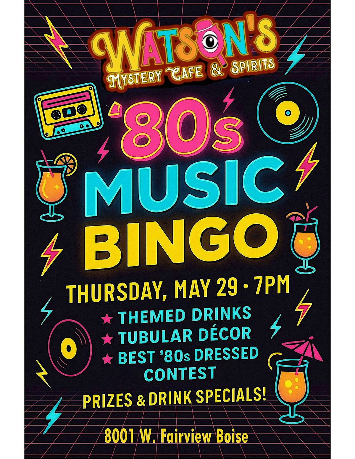 80s Music Bingo-FREE event, 29 May | Event in BOISE | AllEvents