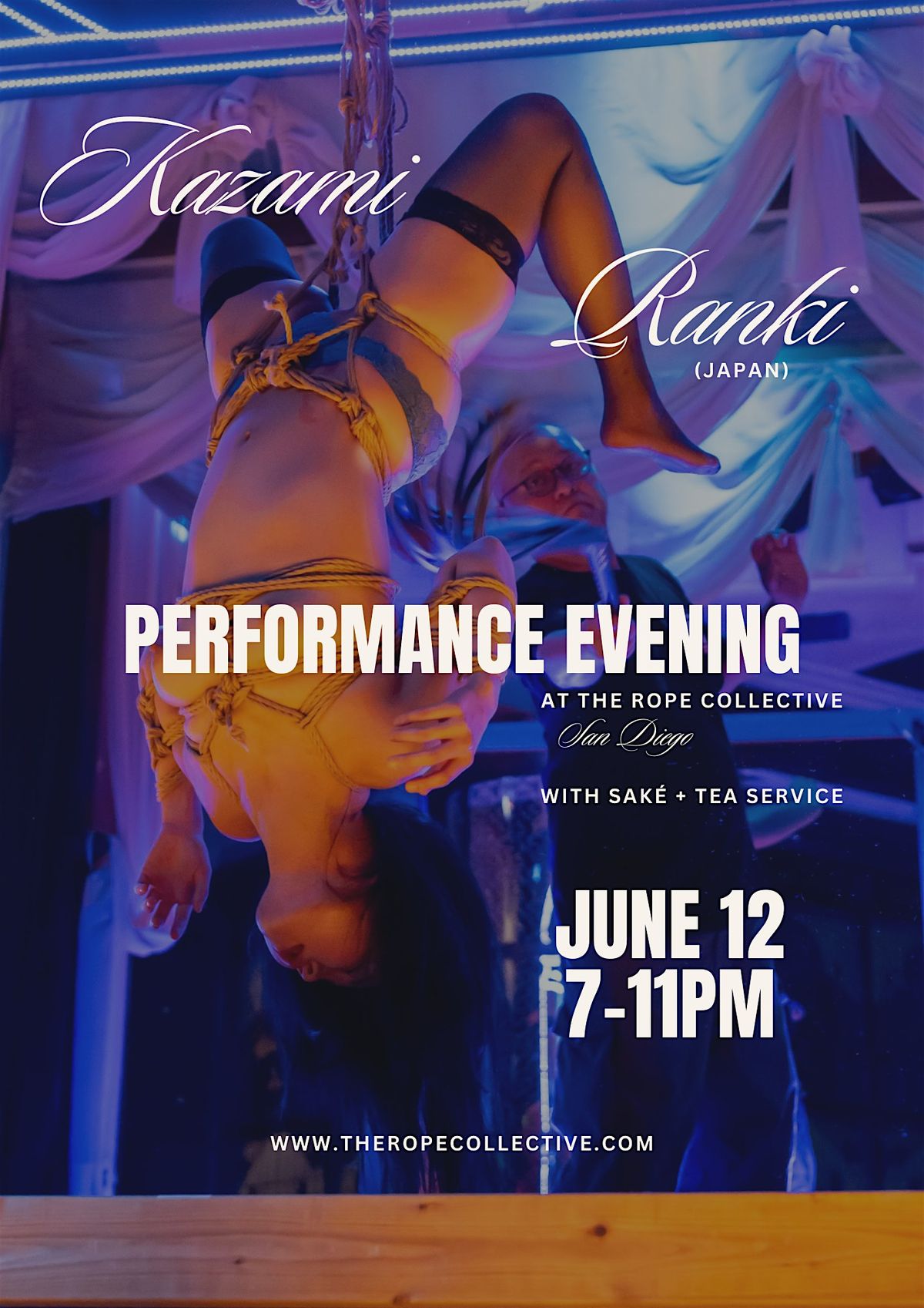 The Rope Collective presents: Performance Evening with Kazami Ranki, 12 June | Event in San Diego | AllEvents