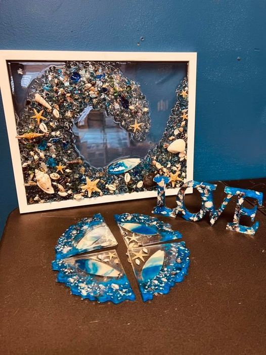 seaglass resin art class, 14888 us 17, hampstead, nc 28443 3217, united states, february 13 2022 allevents.in seaglass resin art class,