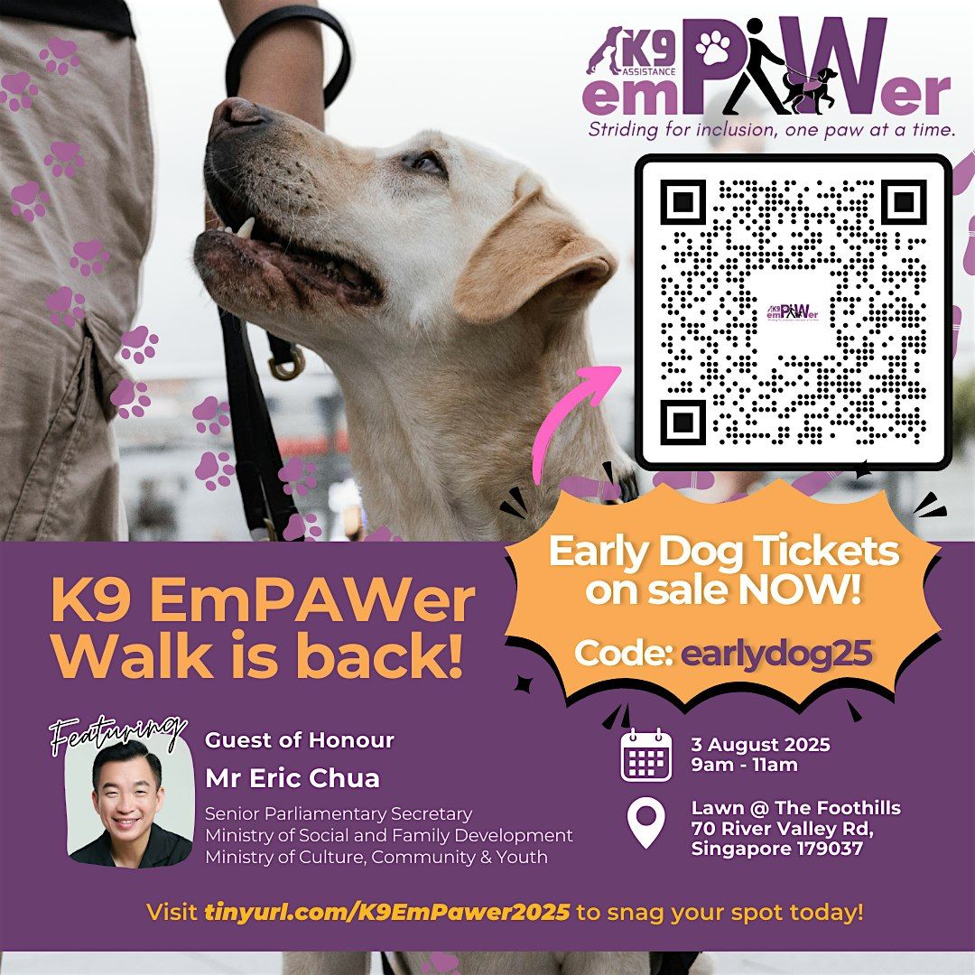 K9 EmPAWer Walk 2025, 3 August | Event in Singapore | AllEvents